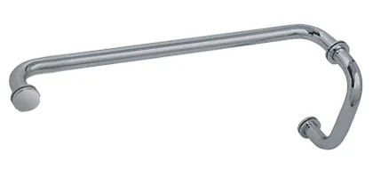 Glass Shower Door 6" Pull Handle and 18" Towel Bar Set, Brushed Nickel – CRL BM6X18BN