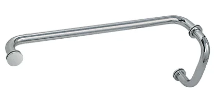 Glass Shower Door 6" Pull Handle and 18" Towel Bar Set, Polished Nickel – CRL BM6X18PN