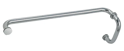 Glass Shower Door 6" Pull Handle and 24" Towel Bar Set, Polished Nickel – CRL BM6X24PN