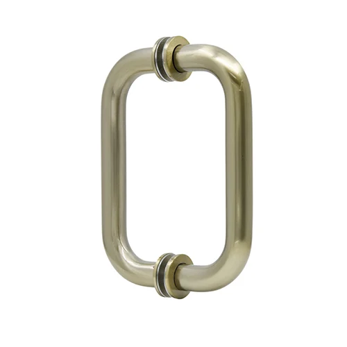 Shower Door 6" Back-to-Back Tubular Pull Handle, Brushed Bronze – CRL BM6X6BBRZ