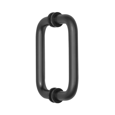 CRL 6" Back-to-Back Tubular Pull Handle, Matte Black
