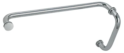 Glass Shower Door 8" Pull Handle and 18" Towel Bar Set, Polished Nickel – CRL BM8X18PN