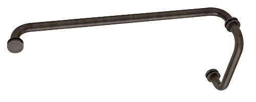 Glass Shower Door 8" Pull Handle and 24" Towel Bar Set, Brushed Bronze – CRL BM8X24BBRZ