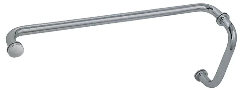 Glass Shower Door 8" Pull Handle and 24" Towel Bar Set, Brushed Nickel – CRL BM8X24BN