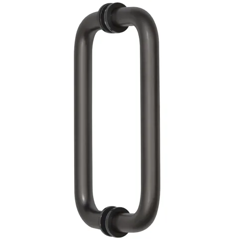 CRL 8" Back-to-Back Tubular Pull Handle, Oil Rubbed Bronze
