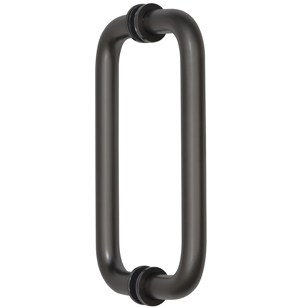 CRL 8" Back-to-Back Tubular Pull Handle, Oil Rubbed Bronze