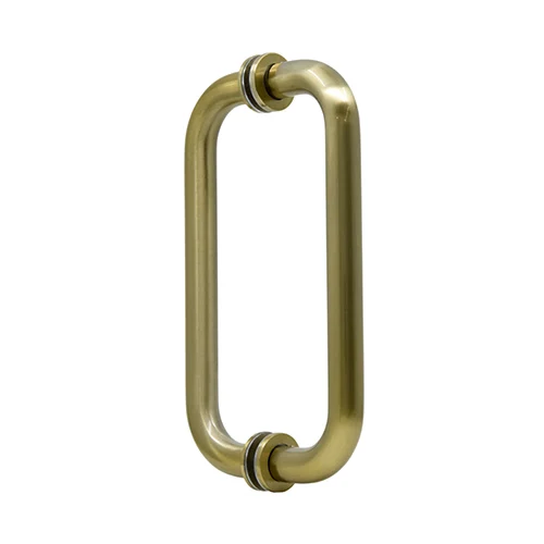 CRL 8" Back-to-Back Tubular Pull Handle, Brushed Bronze