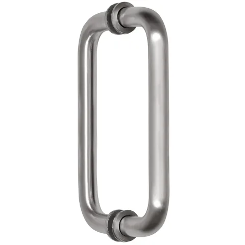 CRL 8" Back-to-Back Tubular Pull Handle, Brushed Stainless Steel