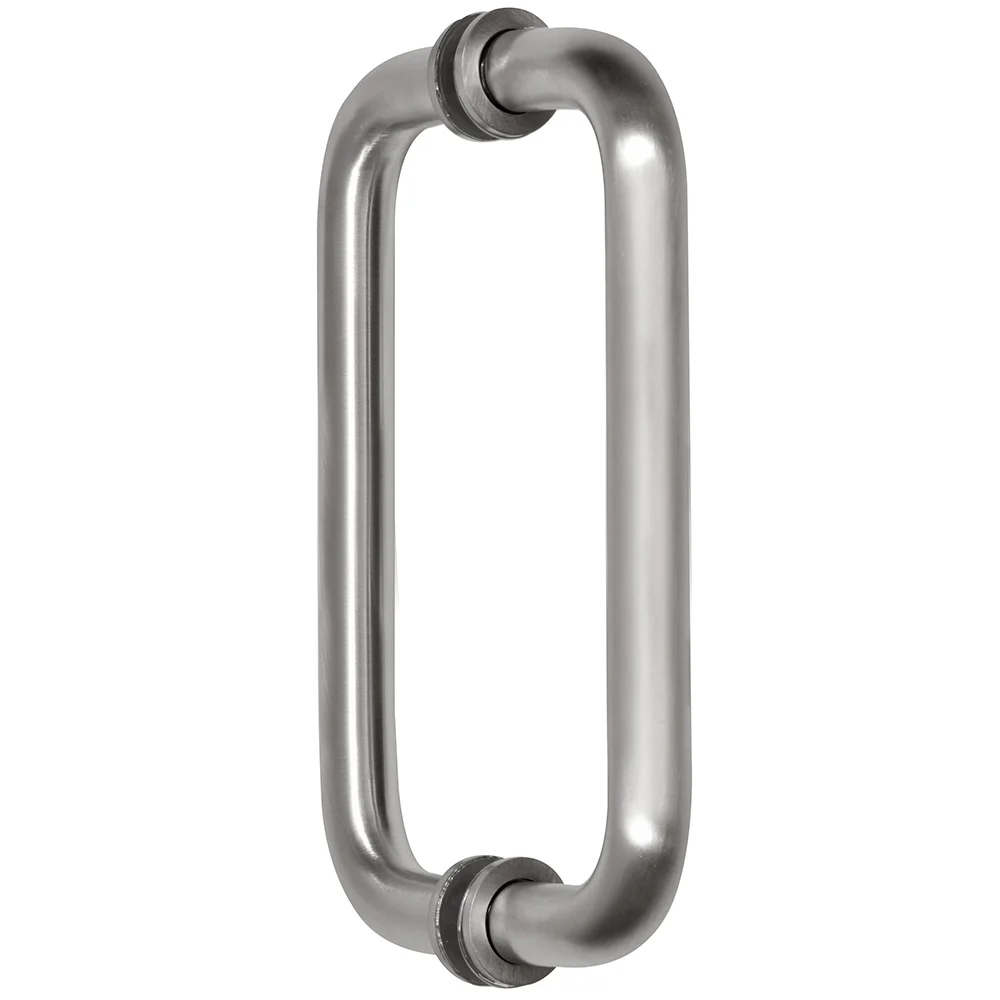 CRL 8" Back-to-Back Tubular Pull Handle, Brushed Stainless Steel