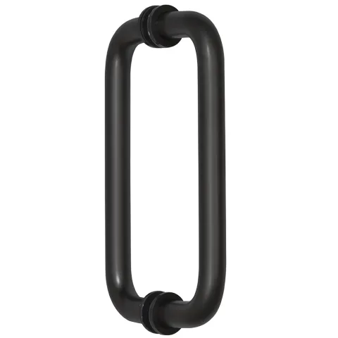 CRL 8" Back-to-Back Tubular Pull Handle, Matte Black
