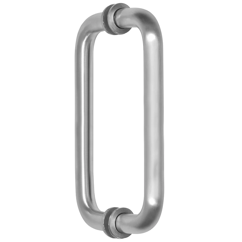 CRL 8" Back-to-Back Tubular Pull Handle, Satin Chrome