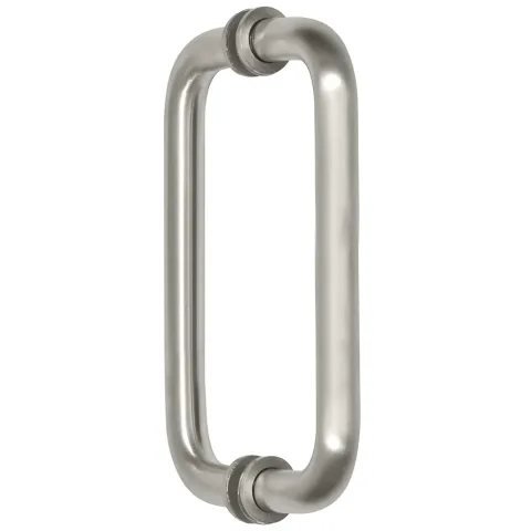 CRL 8" Back-to-Back Tubular Pull Handle, Satin Nickel