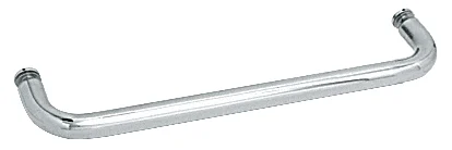CRL 22" or 24" Single-Sided Tubular Towel Bar (No Metal Washers), Polished Chrome