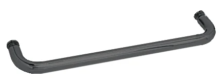 Glass Shower Door 22" or 24" Single-Sided Tubular Towel Bar (No Metal Washers), Matte Black – CRL BMNW24MBL