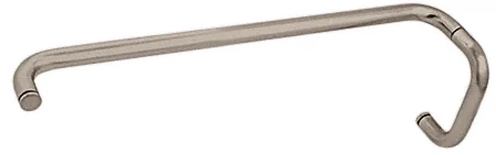 Glass Shower Door 6" Pull Handle and 22" Towel Bar Set, Brushed Nickel – CRL BMNW6X22BN