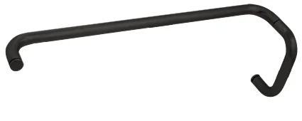 Glass Shower Door 6" Pull Handle and 22" Towel Bar Set, Matte Black – CRL BMNW6X22MBL