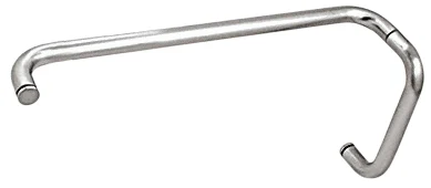 CRL BMNW8X18CH 8" Pull Handle and 18" Towel Bar Set (No Metal Washers)