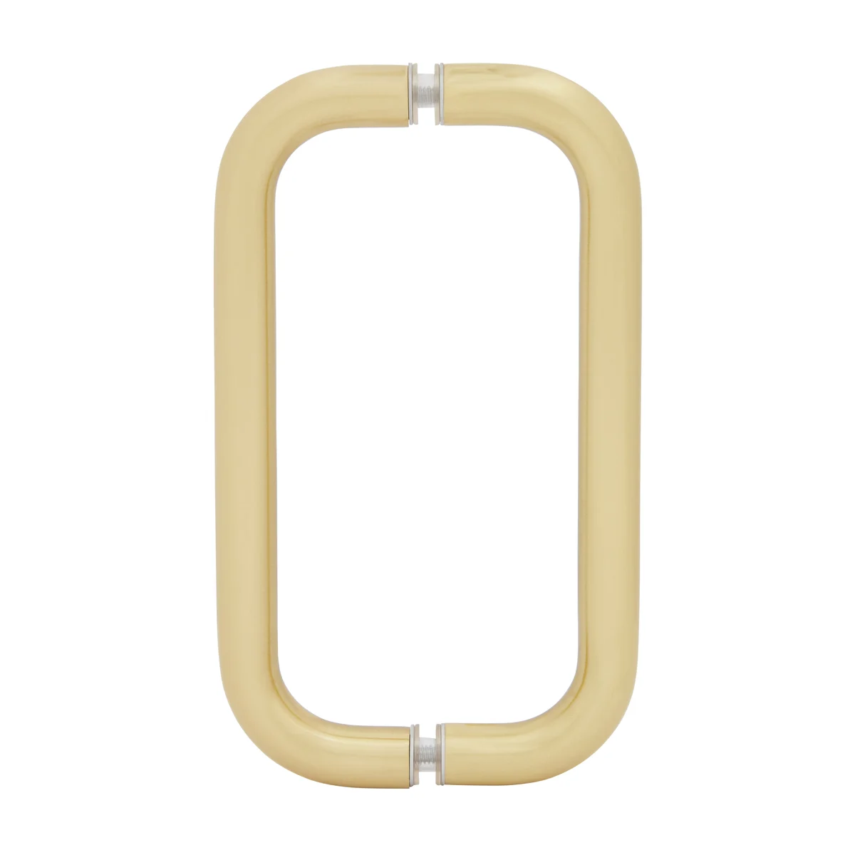 Shower Door 8" Back-to-Back Tubular Pull Handle, No Metal Washers, Satin Brass – CRL BMNW8X8SB
