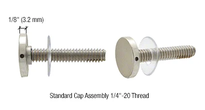 Shower Door Handle Replacement Stud Set for BM Bars Without Metal Washers, Brushed Nickel – CRL BMNWSKBN