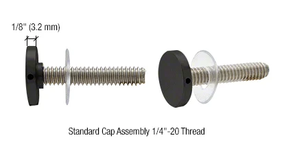 Shower Door Handle Replacement Stud Set for BM Bars Without Metal Washers, Matte Black – CRL BMNWSKMBL
