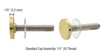 Shower Door Handle Replacement Stud Set for BM Bars Without Metal Washers, Satin Brass – CRL BMNWSKSB