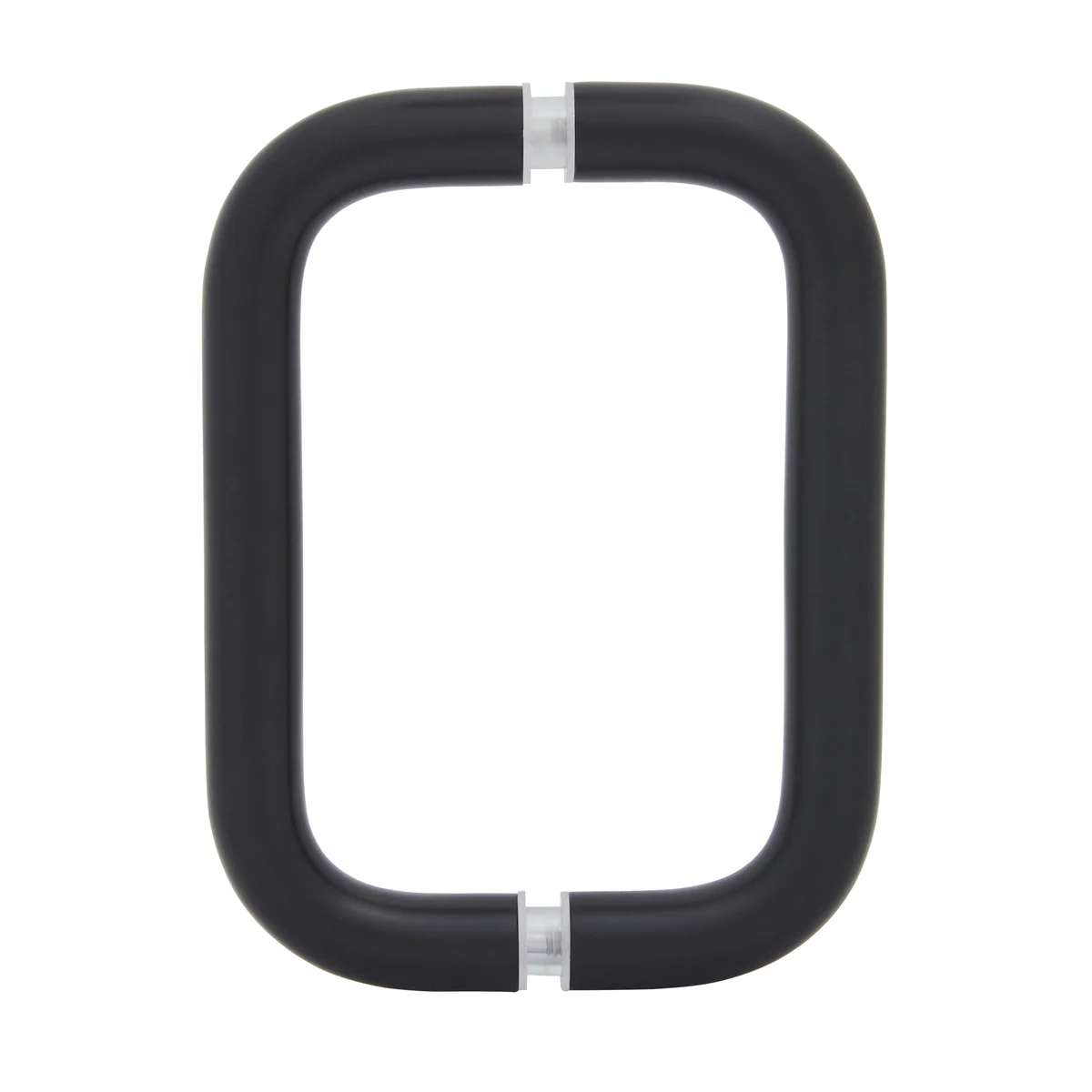 Shower Door 6" Back-to-Back Solid Brass Pull Handle (No Washers), Matte Black – CRL BPD6MBL