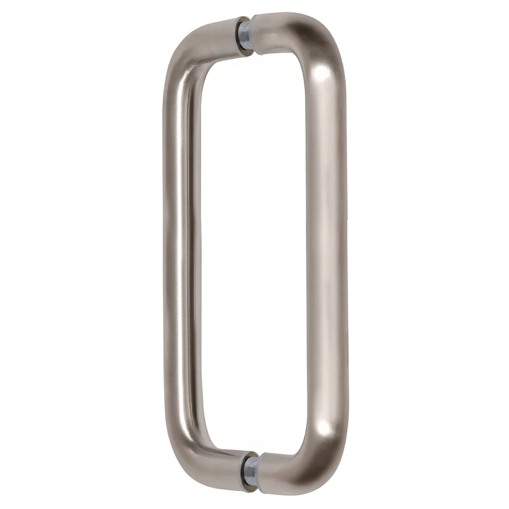 Shower Door 8" Back-to-Back Solid Pull Handle, No Metal Washers, Brushed Nickel – CRL BPD8BN