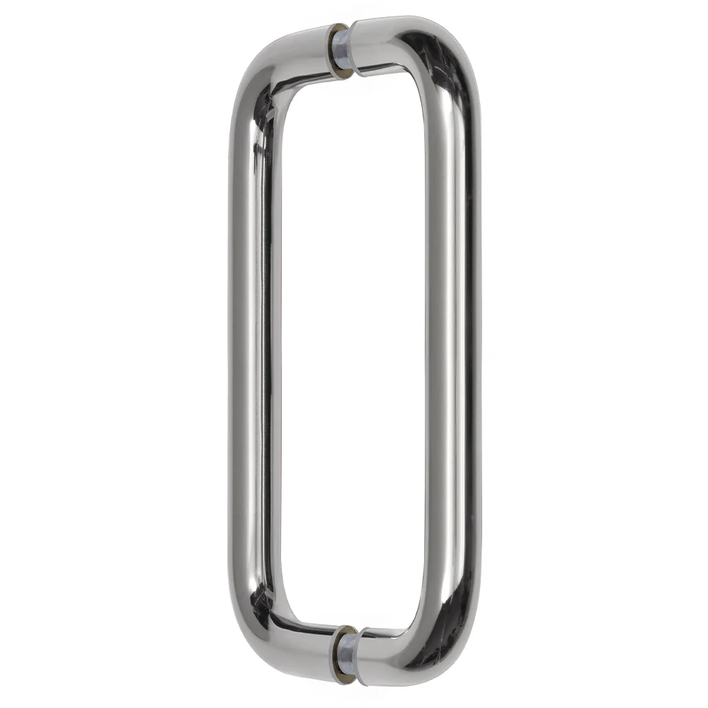 CRL BPD8CH 8" Back-to-Back Solid Pull Handle, No Metal Washers