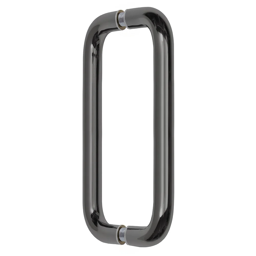 Shower Door 8" Back-to-Back Solid Pull Handle, No Metal Washers, Gun Metal – CRL BPD8GM