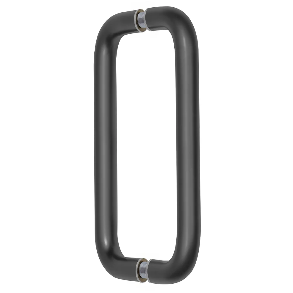Shower Door 8" Back-to-Back Solid Pull Handle, No Metal Washers, Matte Black – CRL BPD8MBL