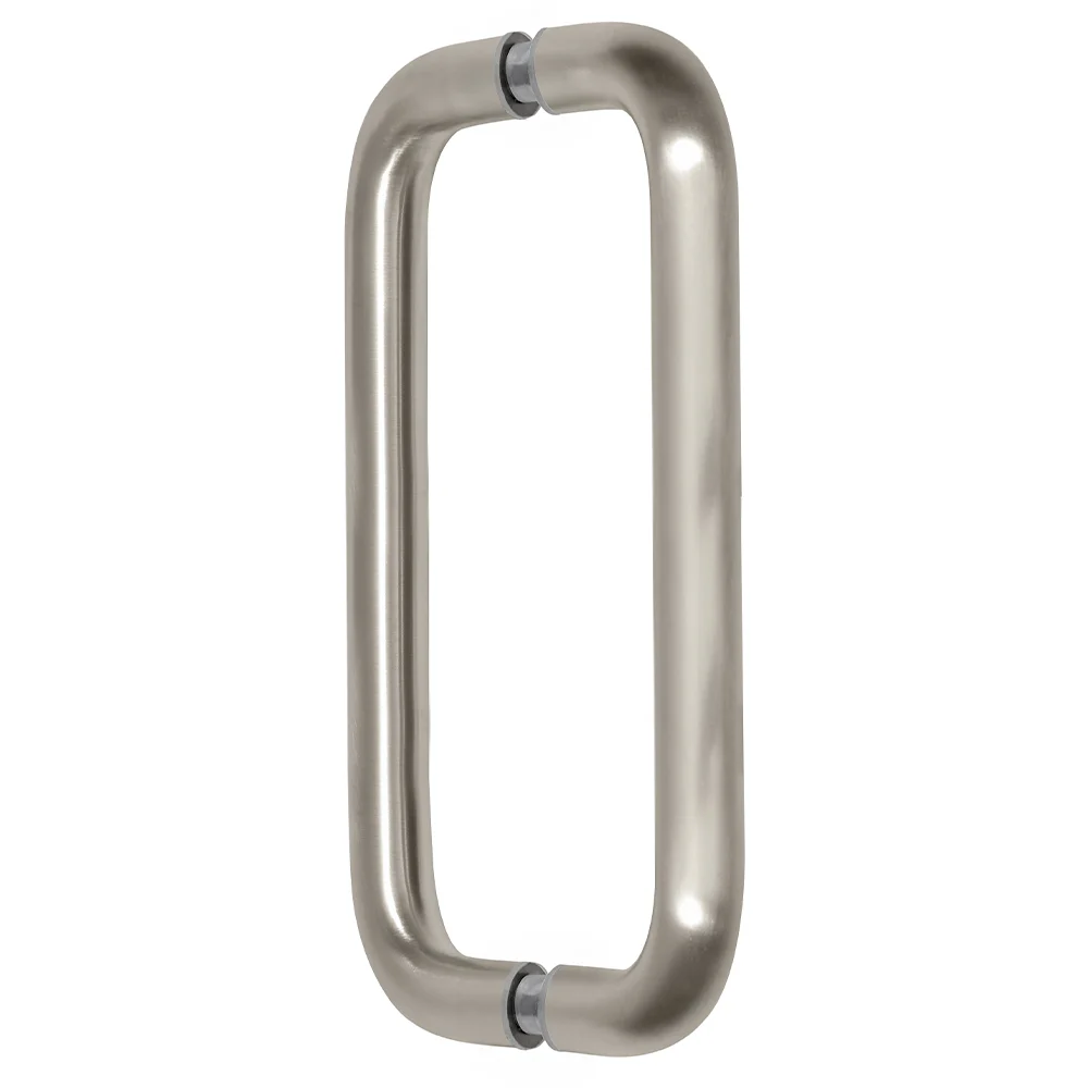 Shower Door 8" Back-to-Back Solid Pull Handle, No Metal Washers, Satin Nickel – CRL BPD8SN