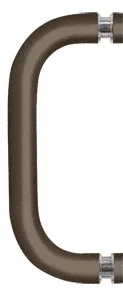 Shower Door 6" Single-Sided Pull Handle, No Washers, Oil Rubbed Bronze – CRL BPS60RB