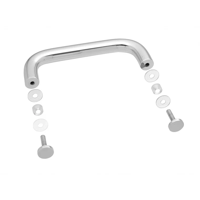 Shower Door 8" Single-Sided Solid Brass Pull Handle, Brushed Nickel – CRL BPS8BN, photo 2