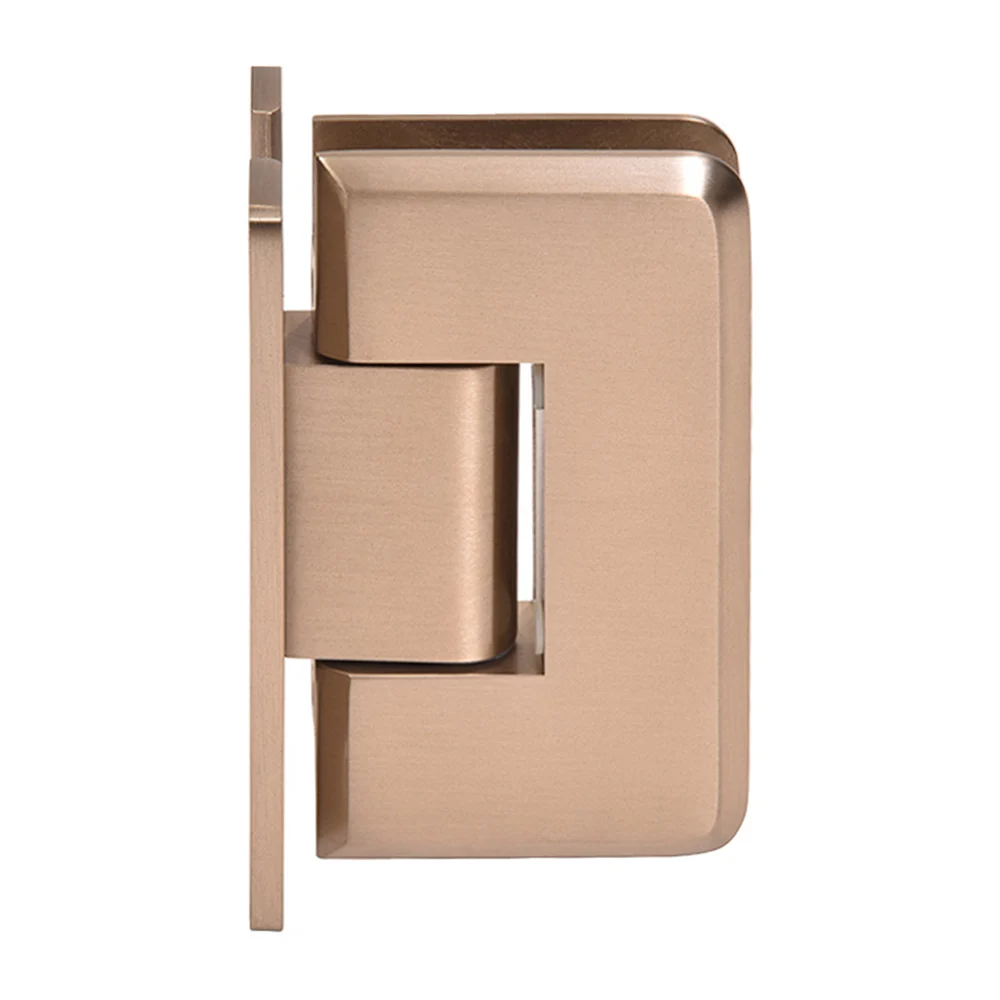 Shower Door Hinge: Cologne 037 Wall Mount, H Back Plate, Dark Brushed Bronze – CRL C0L037DBBZ, photo 2