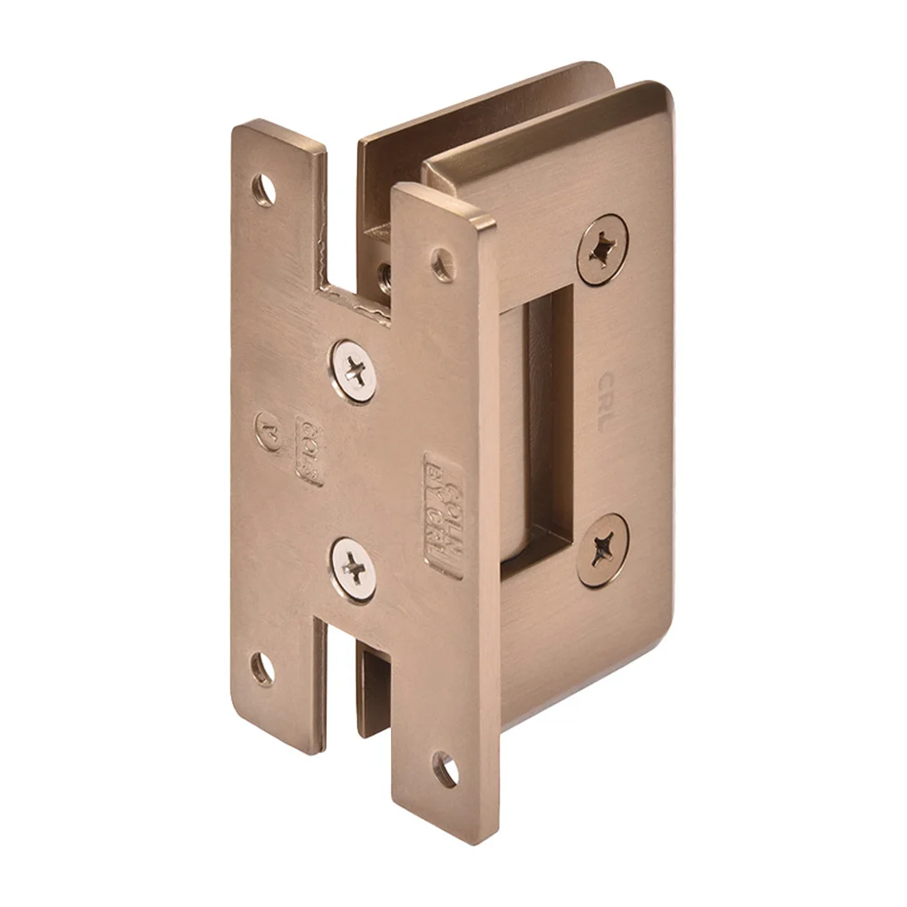 Shower Door Hinge: Cologne 037 Wall Mount, H Back Plate, Dark Brushed Bronze – CRL C0L037DBBZ, photo 3