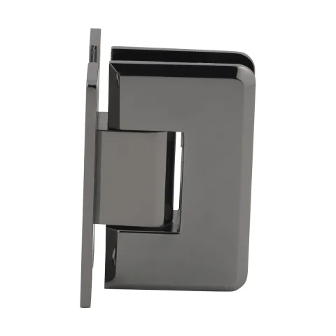 CRL Shower Door Hinge – Cologne 037 Wall Mount, H Back Plate, Gun Metal