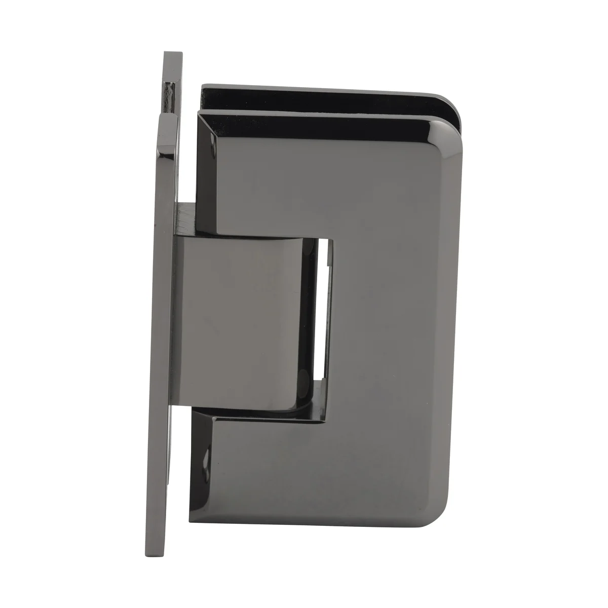 Shower Door Hinge: Cologne 037 Wall Mount, H Back Plate, Gun Metal – CRL C0L037GM