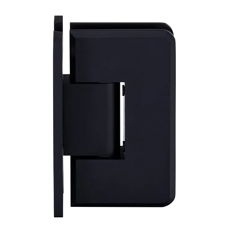 Shower Door Hinge: Cologne 037 Wall Mount, H Back Plate, Matte Black – CRL C0L037MBL