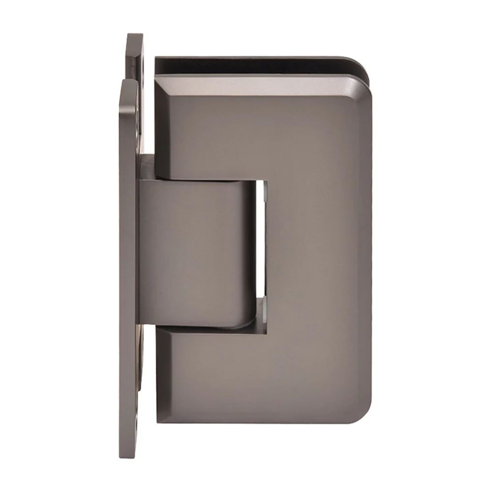 Shower Door Hinge: Cologne 037 Wall Mount, H Back Plate, Matte Gun Metal – CRL C0L037MGM, photo 2