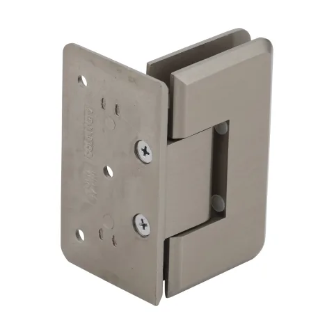 CRL Shower Door Hinge – Cologne 044 Wall Mount, Offset Back Plate, Brushed Bronze