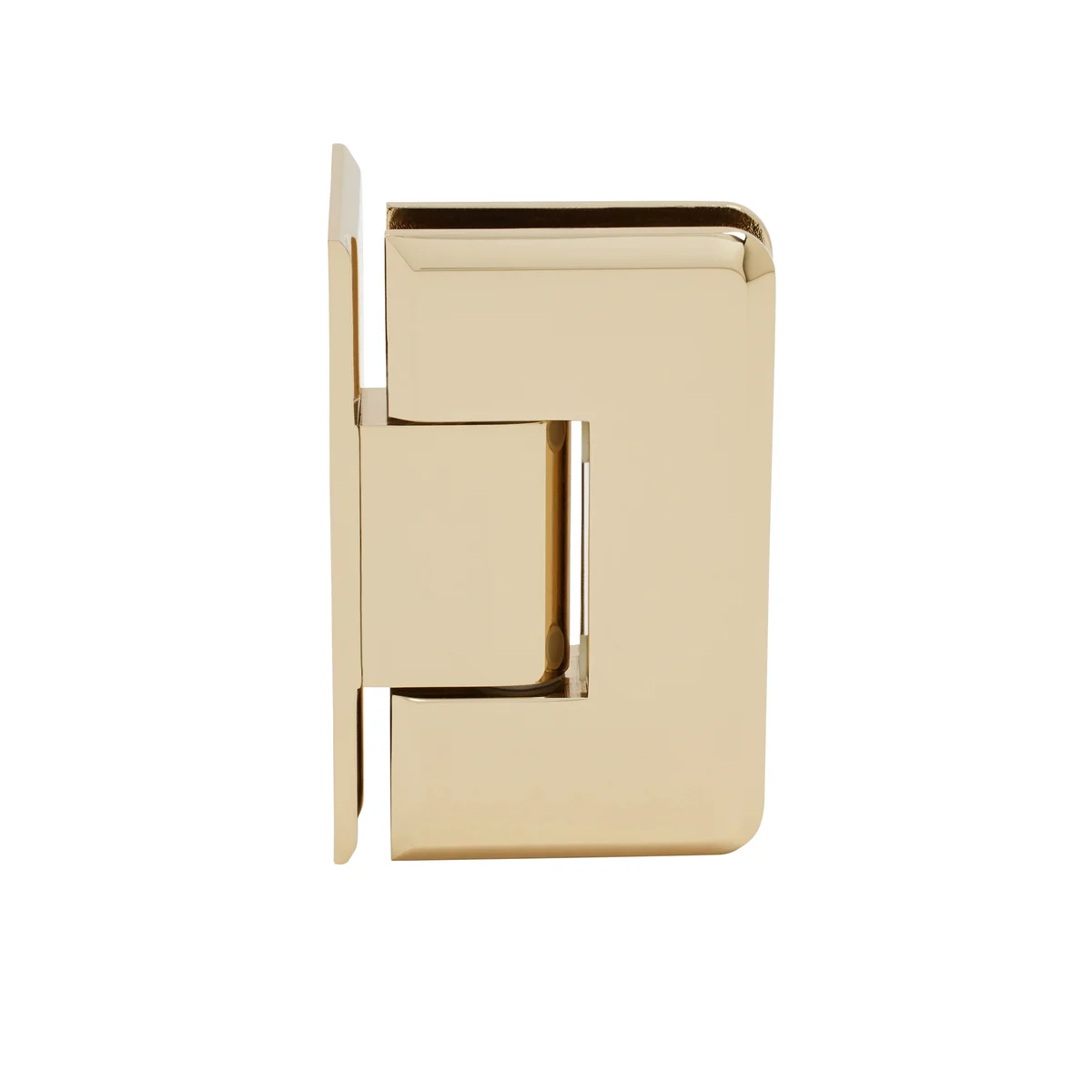 Shower Door Hinge: Cologne 044 Wall Mount, Offset Back Plate, Gold Plated – CRL C0L044GP