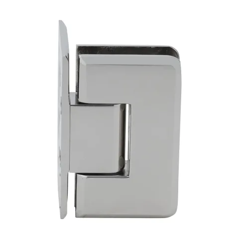 CRL Shower Door Hinge – Cologne 044 Wall Mount, Offset Back Plate, Polished Nickel