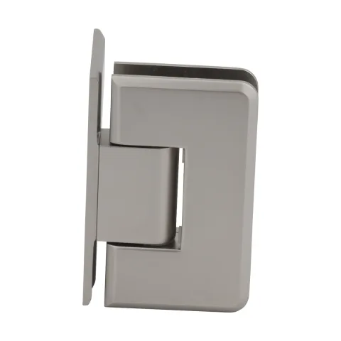 CRL Shower Door Hinge – Cologne 044 Wall Mount, Offset Back Plate, Satin Nickel