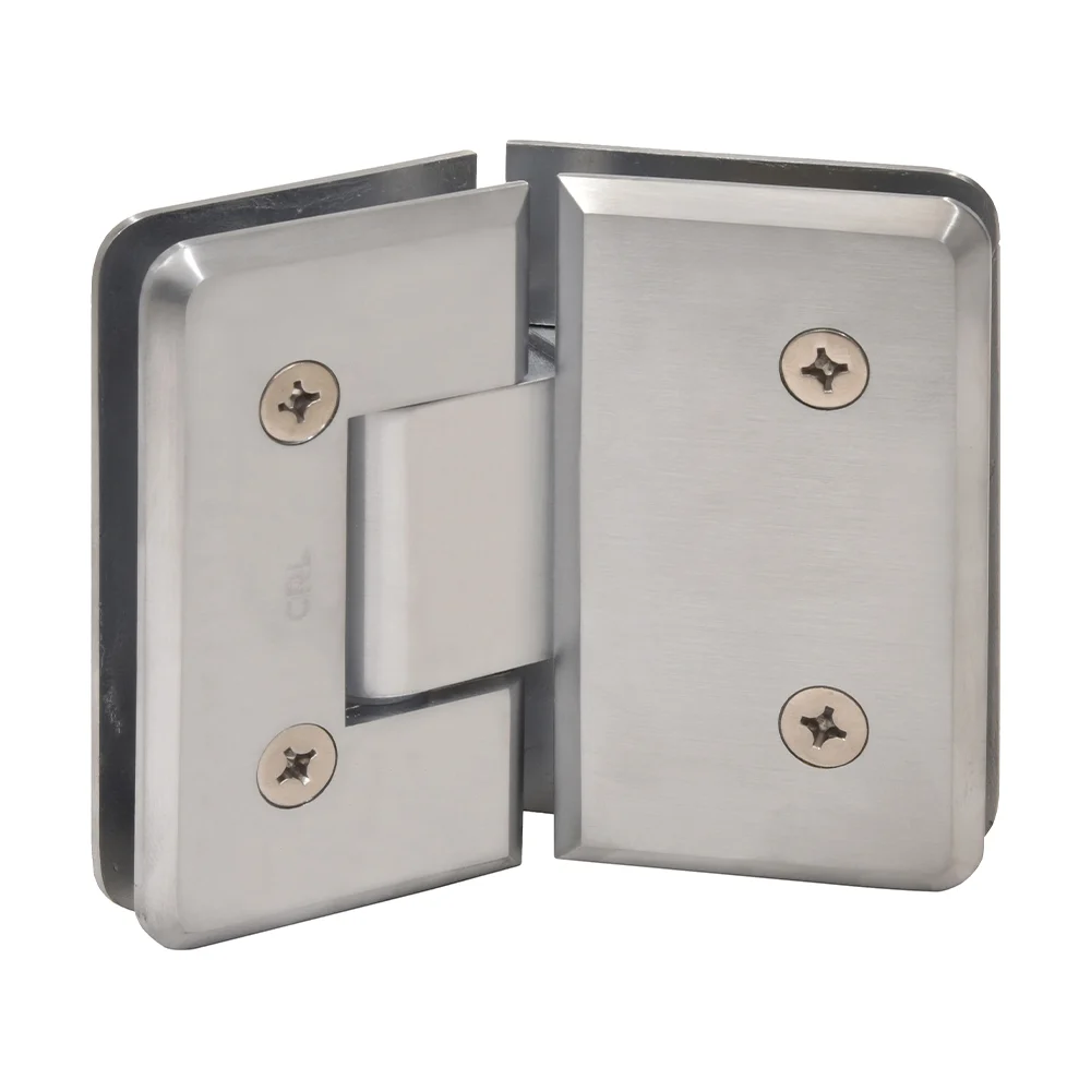 Glass to Glass Shower Door Hinge 135°: Cologne 045, Brushed Chrome – CRL C0L045BCH, photo 3