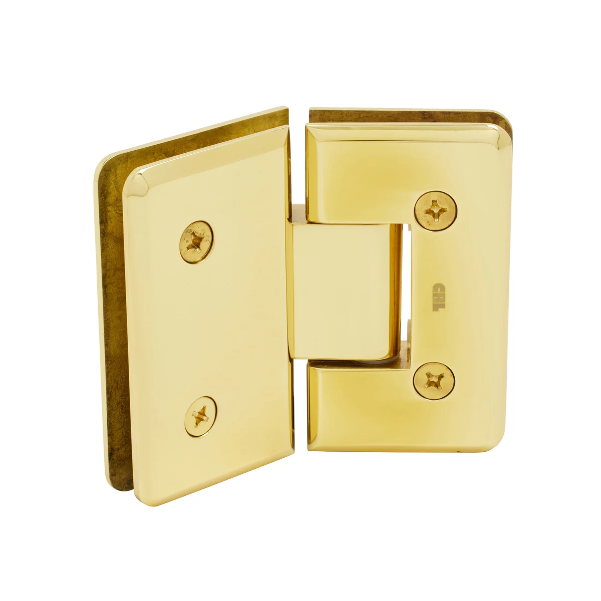 Glass to Glass Shower Door Hinge 135°: Cologne 045, Polished Brass – CRL C0L045BR