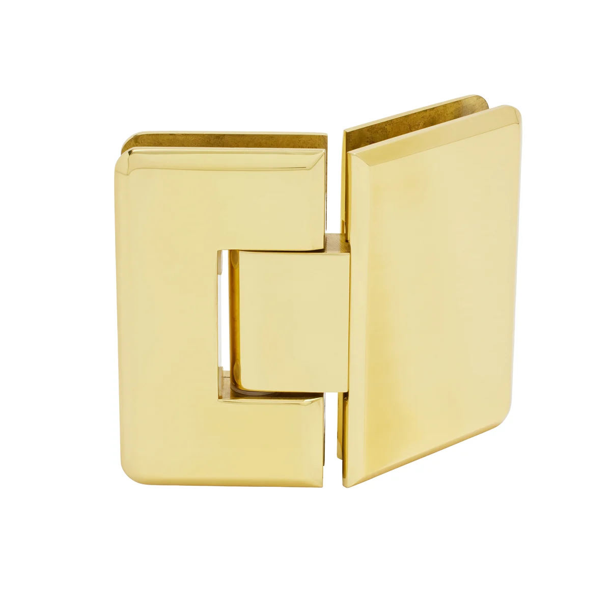 Glass to Glass Shower Door Hinge 135°: Cologne 045, Polished Brass – CRL C0L045BR, photo 3