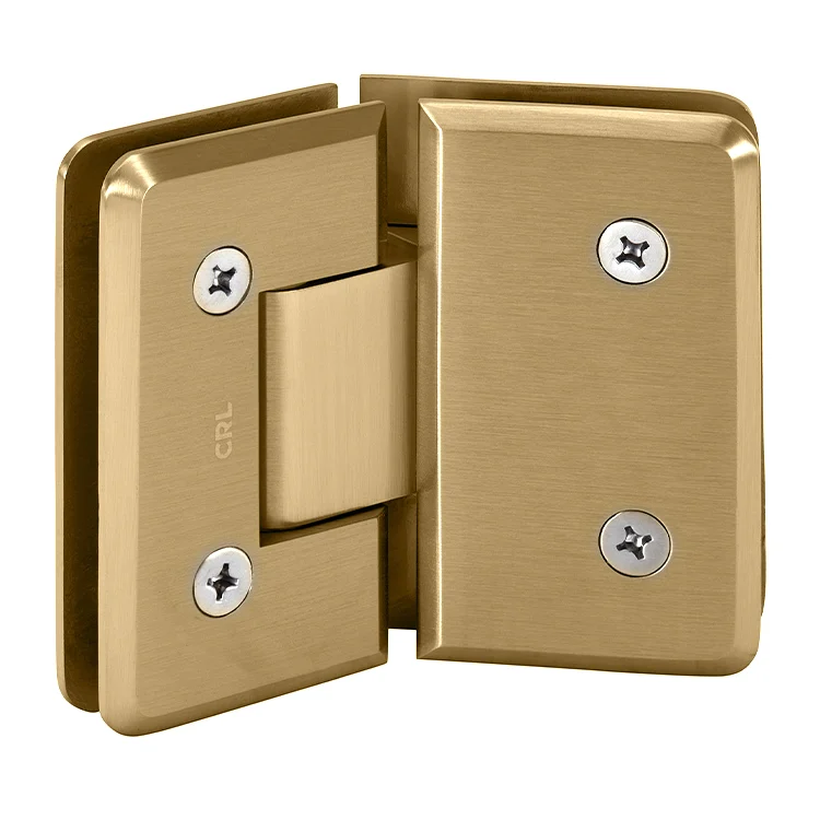Glass to Glass Shower Door Hinge 135°: Cologne 045, Satin Brass – CRL C0L045SB, photo 3