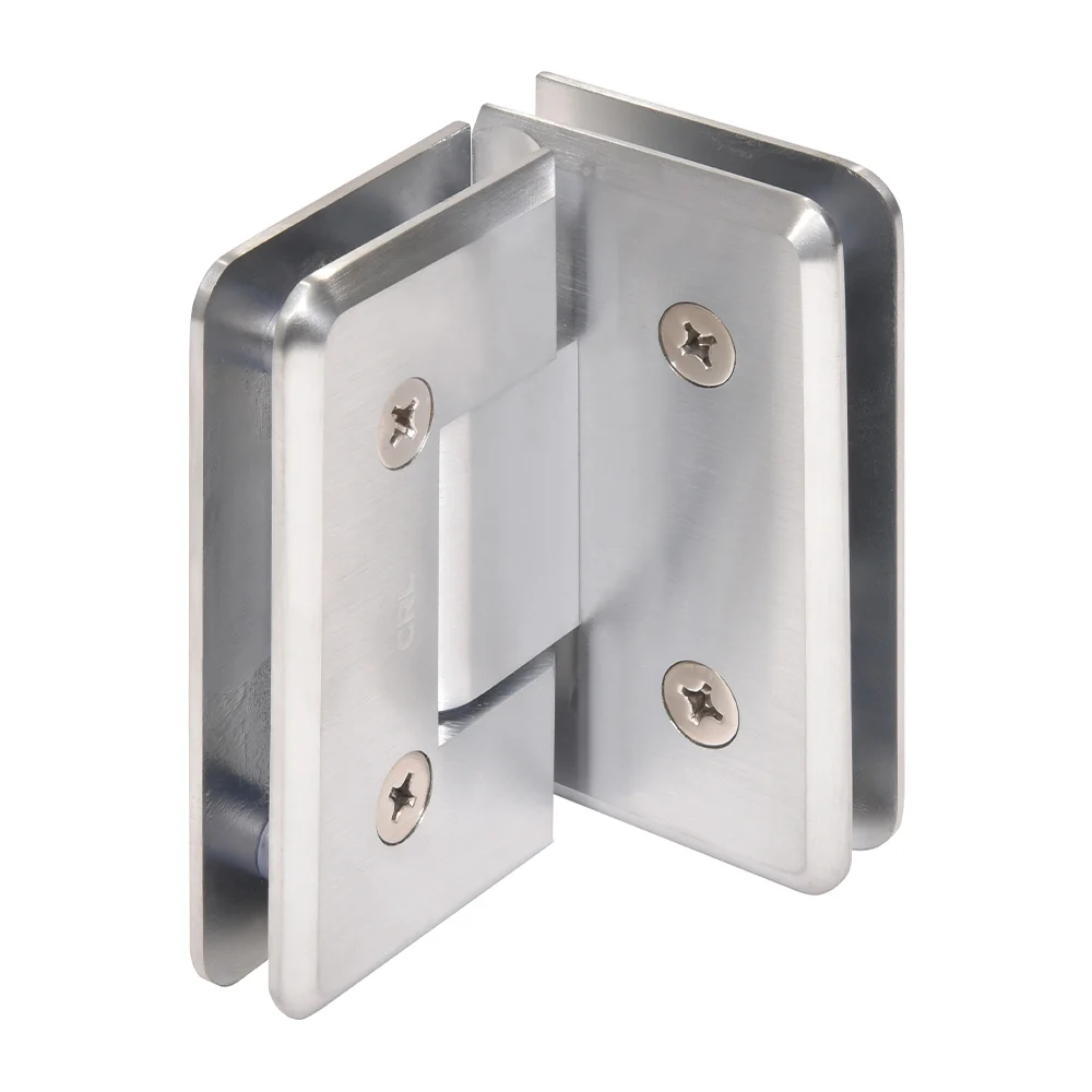 Glass to Glass Shower Door Hinge 90°: Cologne 092, Brushed Chrome – CRL C0L092BCH, photo 3