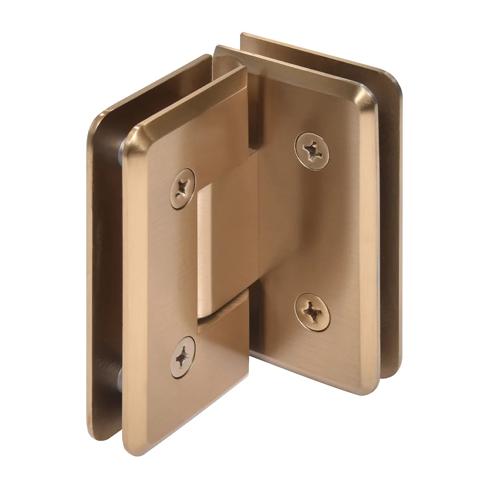 Glass to Glass Shower Door Hinge 90°: Cologne 092, Dark Brushed Bronze – CRL C0L092DBBZ, photo 3