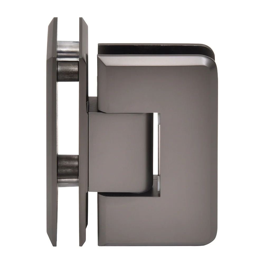Glass to Glass Shower Door Hinge 90°: Cologne 092, Matte Gun Metal – CRL C0L092MGM, photo 2